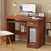 Mesa de Computador Desktop Casa Quarto com Gaveta Impressora Pequena Simples Escritório Mesa de Estudo para Uma Pessoa Tamanho Pequeno Mesa de Computador