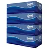 Debao T2274 Papel de Lenço Natural Sem Perfume Caixa Rígida Pacote Empresarial Lenço Facial Embossado 3 Camadas Espessado 90 Folhas*4 Caixas/Pacote