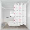 Cortina de Ducha Impermeable para Baño de Comercio Exterior Peva Separación Seco y Húmedo Cortina de Puerta Divisoria Barra Telescópica sin Perforaciones para Baño Cortina de Ducha
