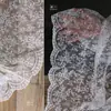 Encaje de gloria de la mañana de albaricoque francés bordado de malla degradado translúcido vestido de noche bordado falda de vestido de boda tela para ropa