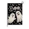 Bandera de Jardín de Fantasma de Halloween Impresión Digital Decoración de Patio Bandera de Festival Tema Thriller Calabaza Personalización
