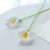 Flor de Hilo Simulado Crochet Hecho a Mano Ramo de Crochet Lirio Calla Flor Tejida a Crochet Floral Crochet Flor Hecha a Mano