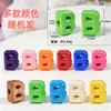 Miçangas de letras com furo grande, acessórios de letras coloridos, materiais para miçangas, acessórios de joias, cordões feitos à mão, pingentes de paracord, miçangas decorativas