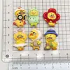 Resina Brilhante de Desenho Animado Pato Amarelo Feio Material DIY Cola Cremosa Ímã de Geladeira Capa de Celular Material para Adereço de Cabeça Grampo de Cabelo
