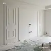 Línea de Yeso Grg Sala de Estar Francesa Pared de Fondo de TV Tira Decorativa Marco de Doble Capa Borde de Línea de Techo Decorativa Línea Plana