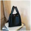 Bolsa Pequena Texturizada Transfronteiriça para Mulheres, Novo Conjunto de Duas Peças para o Dia a Dia, Bolsa de Ombro Cruzada, Nova Bolsa de Mão, Bolsa Tote Pequena, Bolsa Saco