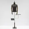 Maniquíes de utilería para tienda de ropa masculina estilo coreano, maniquí de medio cuerpo para escaparate masculino, soporte de exhibición para trajes y vestidos de tienda de ropa, de cuerpo completo