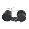 Bocina de reversa universal de tres en uno de cuatro cables 12V-36V, dispositivo de advertencia de reversa impermeable y a prueba de polvo para camiones y vehículos de construcción