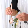 Cuchara de Sopa Coreana de Acero Inoxidable Cuchara de Postre Café Colorida Creativa Grande, Mediana y Pequeña Cuchara de Arroz para Niños Adultos Regalo