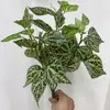 Folhas Artificiais de Coração de Frango de Dois Lóbulos Planta Verde Artificial Folhas de Planta Verde Manual Decoração de Flores Acessórios DIY Pendurado na Parede Jiboia de Dois Lóbulos