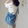 Bolso de mezclilla coreano ins para mujer estudiante universitaria, bolso cruzado, mochila sencilla casual, moda, bolso de cartero, venta al por mayor