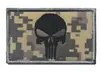 HaiKe Outdoor Amazon - Tira de pecho para abanico militar, brazalete con diseño de PUNISHER, etiqueta de tela con velcro