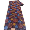 Bordado completo de pedrería floral, vestido de fiesta africano de tela bali, encaje suizo voile de algodón puro