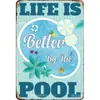 Pinturas de Lata Vintage Desgastadas Transfronteiriças Pinturas de Alumínio Decorações de Parede Bar Piscina Pinturas Decorativas Placas Pinturas Penduradas