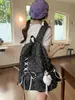 Mochila para mujer para viajar, bolsa ligera para estudiante universitario, bolsa para el trabajo y para ir al trabajo, mochila para dama con estampado de lazo y estrella