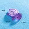 TikTok Celebridades en Línea Luminosa Pequeña Tortuga Micro Paisaje Creativo DIY Decoraciones Accesorios Tortuga Mini Resina Pequeños Adornos