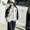 Chaqueta para niña para primavera y otoño 2026, elegante chaqueta de béisbol casual raglán para niños mayores, ropa de otoño