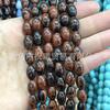 Piedra natural con cuentas ágata turquesa Ojo de Tigre malaquita cuentas sueltas en forma de arroz accesorios de joyería diy cuentas al por mayor