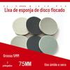 Fornecimento de comércio exterior 3 polegadas 75mm esponja redonda lixa de volta veludo polimento reunindo lixa úmida e seca de dupla utilização