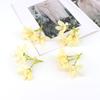 Nueva Simulación de Rocío Cabeza de Flor de Lirio de Tres Puntas DIY Pared de Flores para Boda Arreglo Floral Material Floral Decorativo Exportación Venta Caliente