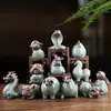 Mesa de Té Mascottas de los Doce Zodíacos Mascota de Té Juego Cerámica Dragón Decoración para Atraer Riqueza Creativos Adornos para Mesa de Té Arena Púrpura Té Lindo