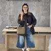 Bolso Nuevo de Principios de Otoño, Bolso de Hombro de Dama Moderno y Dulce, Bolso Sencillo Tipo Cubo, Bolso para Viajes de Oficina, Bolso de Axila para Mujer