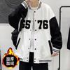 Jaqueta masculina inverno Novo estilo coreano beisebol uniforme top roupas forrado de lã jaqueta masculina não invertido veludo workwear jaqueta