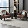 Sillón de Cuero para Persona Perezosa, Artesanía en Cuero, Silla Sofá Simple, Balcón, Dormitorio, Sala de Estar, Hotel, Oficina, Apartamento Pequeño, Ocio, B&B, Sofá