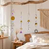 Atrapasoles de Cristal de 4 Piezas Transfronterizos para Ventanas, Atrapasoles Colgantes con Cadena, Generador de Arcoíris, Decoración de Prisma de Cristal
