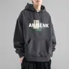 Sudadera con capucha para hombre, chaqueta gruesa casual holgada, nueva tendencia otoño 2025 marca impresa top de manga larga para pareja