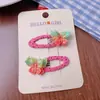 Nuevo clip de flequillo de lunares dulces estilo coreano para niñas, scrunchie colorido versátil, anillo para el pelo tipo pinza BB lateral