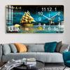 Pintura Decorativa para Sala de Estar Calendario Perpetuo Reloj Silencioso Pintura Colgante Mural para Sala de Estar Reloj Sin Perforaciones Pintura Decorativa Moderna Simple