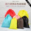 Nylon roupas impermeáveis de acabamento de viagem saco saco de cordão de armazenamento de brinquedos saco saco à prova de umidade saco de pó logotipo