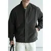 Chaqueta deportiva estructurada estilo americano con cuello de béisbol para hombre, otoño 2026, duradera, fácil de cuidar, a prueba de viento, abrigo casual
