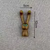 Sándalo Adornos Creativos Palo Masajeador de Conejo para Levantar la Mandíbula y Presionar las Sieness Tallado en Madera Raspado de Descompresión