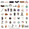 Bolsa de pegatinas de Halloween transfronteriza 50/100 para teléfono móvil, impermeable, resistente a los arañazos, pegatinas decorativas, pegatinas para cuentas de mano DIY para niños