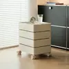 Armário de Armazenamento Móvel Estilo Nórdico para Uso Doméstico, Armário de Armazenamento para Sala de Estar, Armário de Mesa Giratório Estilo Ins, Armário de Cabeceira para Lanches