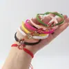 Pulseira Trançada com Nó Plano de Joaninha, Pulseira Criativa e Versátil de Girassol para Casal e Amizade, Atacado de Fabricante Transfronteiriço