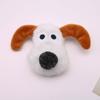 Broche de muñeco de perro de peluche de dibujos animados, muñeco de perro, vestido, muñeca, zapatos DIY, calcetines, bufanda, accesorios de cabeza de animal pequeño