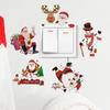 2025 Nuevo Estilo Acuarela Papá Noel Pegatinas de Pared para Interruptor Dormitorio Sala de Estar Decorativas de Fondo Autoadhesivas Venta al por Mayor