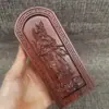 Rayo Madroño Madera Token Talla en Madera Relieve Estrella Maorí Rey Águila Estatuas Token Cinco Órdenes del Trueno