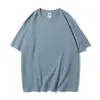 Camiseta de manga curta Mark Qin algodão ombro caído roupas de equipe masculinas e femininas camisa cultural roupas de trabalho personalizadas impressão bordado