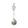 Colher de Aço Inoxidável 304 Nota Musical Colher Principal de Mesa Utensílio de Mesa Criativo Doméstico Colher de Arroz Colher Multiuso para Sobremesa Bolo Colher de Mesa