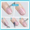 Tijeras para Cutícula Curvas Estilo Ruso de Segunda Generación, Tijeras para Piel Muerta Estilo Ruso, Empujador de Acero, Especializadas para Salones de Uñas, Tijeras para Cutícula Curvas Estilo Ruso, Tijeras para Uñas Puntiagudas