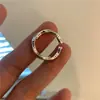 Anel Mobius Retrô de Nicho High-End Estilo Coreano Gravado com Letras em Inglês, Aberto, Personalizado, Versátil para Mulheres