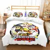 Venta Caliente Dibujos Animados Equipo de Aventura Ladrando Juego de Ropa de Cama con Estampado Digital de Dibujos Animados