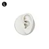 Modelo de Exhibición de Auriculares de Oreja de Silicona Joyería de Pendientes de Oreja Práctica de Limpieza de Orejas Prop de Enseñanza de Simulación del Cuerpo Humano