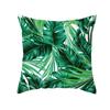 Fronha de Planta Verde Nórdica Capa de Almofada de Sofá Capa de Almofada Impressa de Couro de Pêssego shopee Produtos Domésticos Transfronteiriços