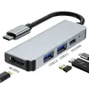 Estación de acoplamiento tipo C transfronteriza, base de expansión 11 en 1 para portátiles y tabletas, concentrador con tarjeta de red y convertidor multifunción