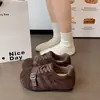 Zapatillas de Entrenamiento Shell Head Alemanas para Mujer Moda Retro Todas las Estaciones Alta Calidad Suela Plana Punta Ancha Tendencia Zapatillas de Tabla para Mujer Zapatos Deportivos Casuales para Mujer